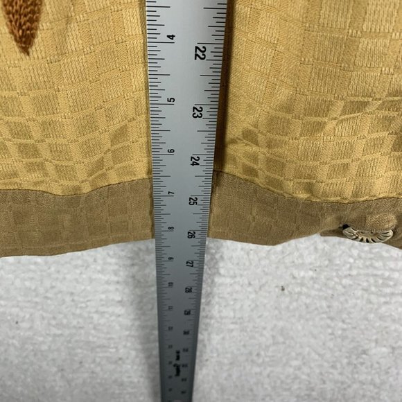 Indigo Moon Jacket Women's XS Yellow Floral Cotton Embroidered Button Front 7626 - Picture 4 of 6